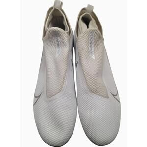 Nike Vapor Edge Pro 360 Football/Soccer Cleats White/Chrome Size 13